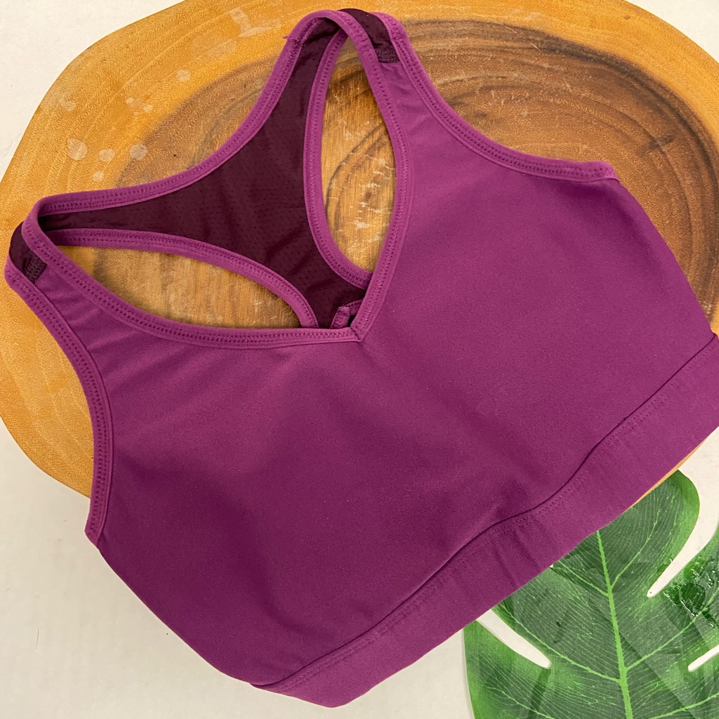 Lucy Purple Mold Cup Sports Bra Yoga Bra Athleisure